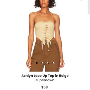 Corset superdown tie shirt
